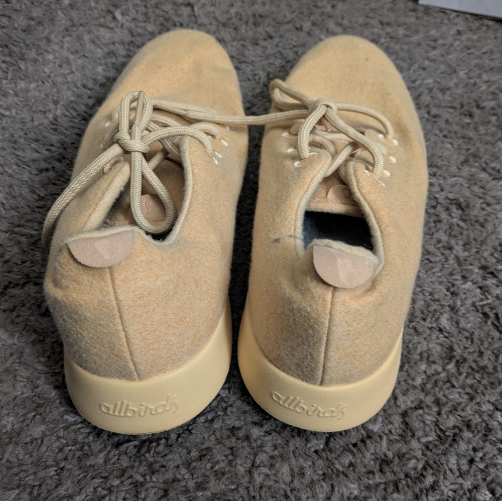 Allbirds Woolrunners Yellow Men size 13 Merino Wool 082025 - Picture 7 of 9